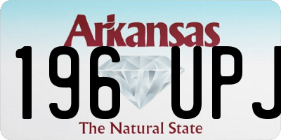 AR license plate 196UPJ