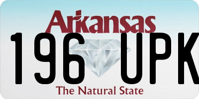 AR license plate 196UPK