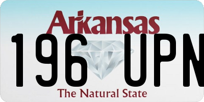 AR license plate 196UPN