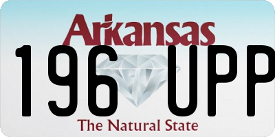 AR license plate 196UPP