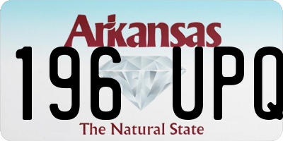 AR license plate 196UPQ