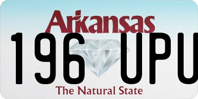 AR license plate 196UPU