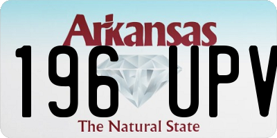 AR license plate 196UPV