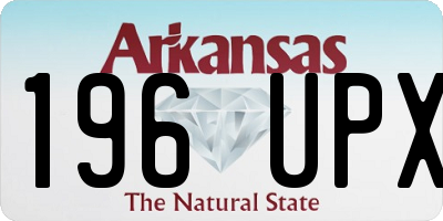 AR license plate 196UPX