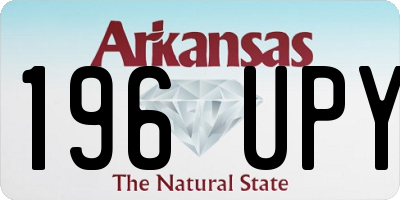 AR license plate 196UPY