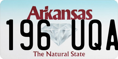 AR license plate 196UQA