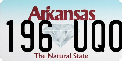 AR license plate 196UQO