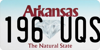 AR license plate 196UQS