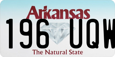 AR license plate 196UQW
