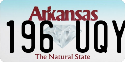 AR license plate 196UQY