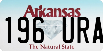 AR license plate 196URA