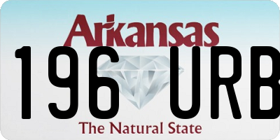 AR license plate 196URB