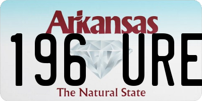 AR license plate 196URE