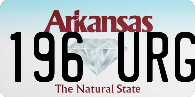 AR license plate 196URG