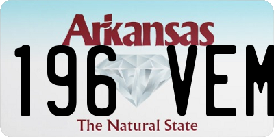 AR license plate 196VEM