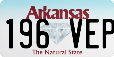 AR license plate 196VEP
