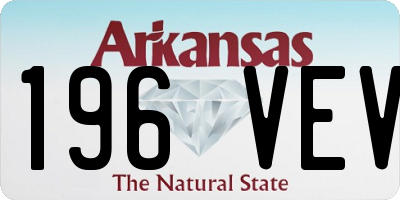 AR license plate 196VEV