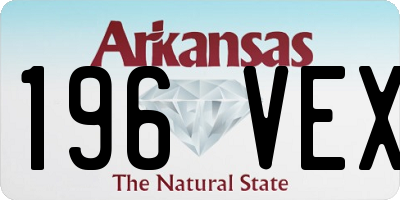 AR license plate 196VEX