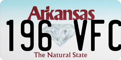 AR license plate 196VFC
