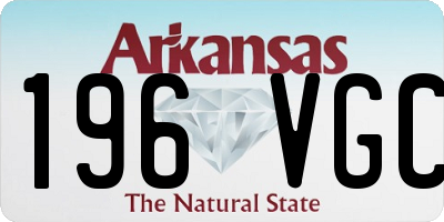AR license plate 196VGC