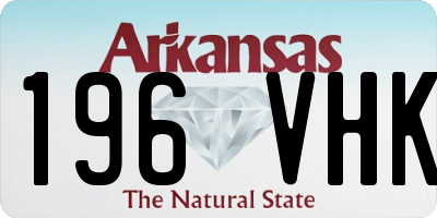 AR license plate 196VHK