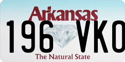 AR license plate 196VKO