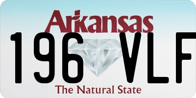 AR license plate 196VLF