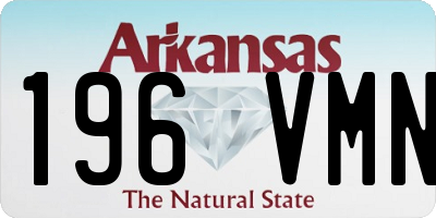 AR license plate 196VMN