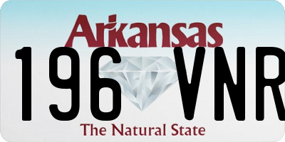 AR license plate 196VNR
