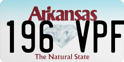 AR license plate 196VPF