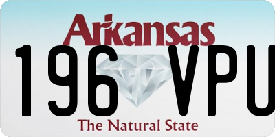 AR license plate 196VPU