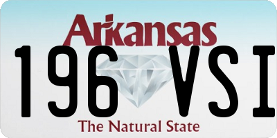AR license plate 196VSI