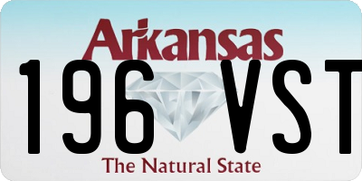 AR license plate 196VST
