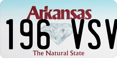 AR license plate 196VSV