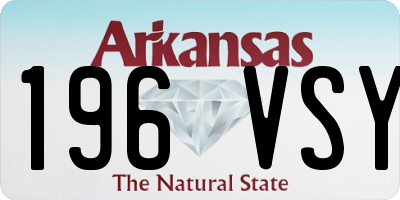 AR license plate 196VSY