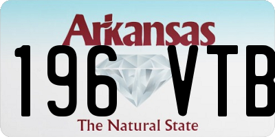 AR license plate 196VTB