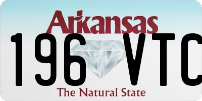 AR license plate 196VTC