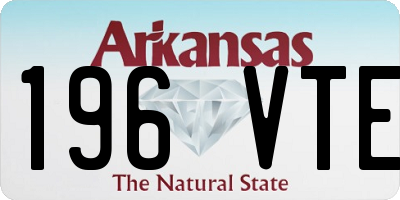 AR license plate 196VTE