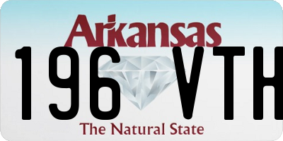 AR license plate 196VTH