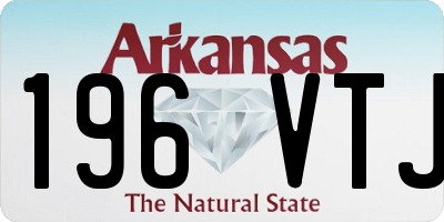 AR license plate 196VTJ