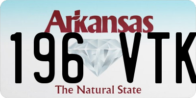 AR license plate 196VTK