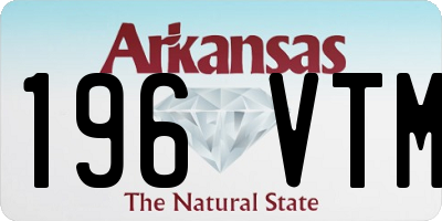 AR license plate 196VTM