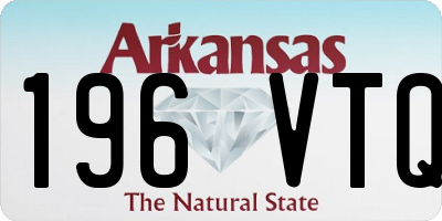 AR license plate 196VTQ