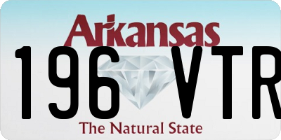 AR license plate 196VTR