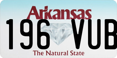 AR license plate 196VUB
