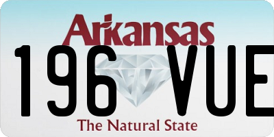 AR license plate 196VUE