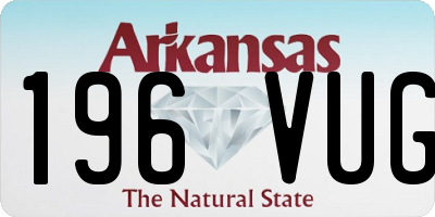 AR license plate 196VUG