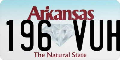 AR license plate 196VUH