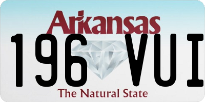 AR license plate 196VUI
