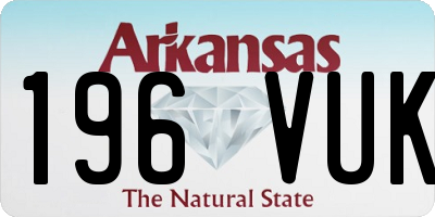 AR license plate 196VUK
